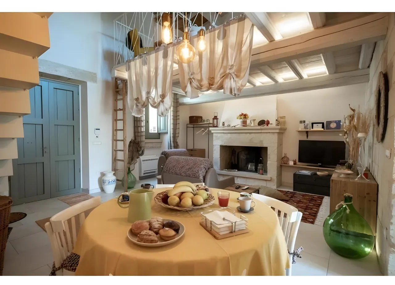 Dimora Elià, tavolo colazione – Le Dimore di Hanqorias, Muro Leccese
